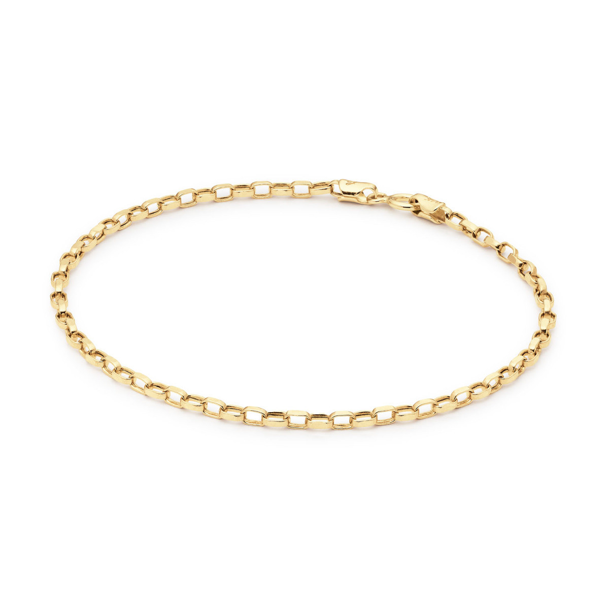 Jackie Gold Cannes JKB25.505 Armband met ankerschakel van 14-karaat geelgoud - Lengte 18.5 cm