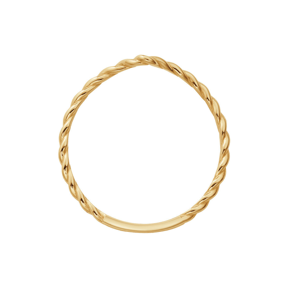 Jackie Gold Impala JKR26.682 gouden ring met gedraaide v-vorm 2 mm breed