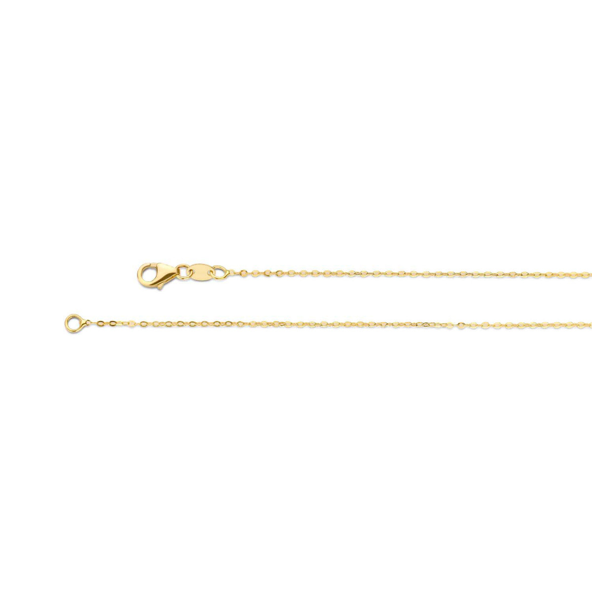 Jackie Gold JKN20.022 14-karaat gouden ketting met bolletjes 1 mm breed - Lengte 60 cm