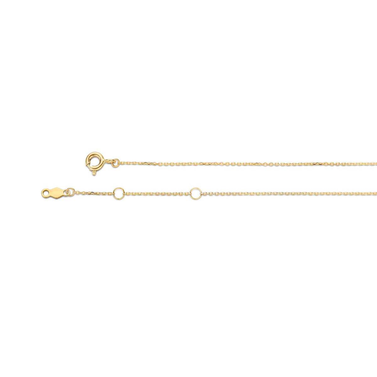 Jackie Gold JKN20.048 14-karaat gouden ketting met infinity hanger - Lengte 40-42.5-45 cm