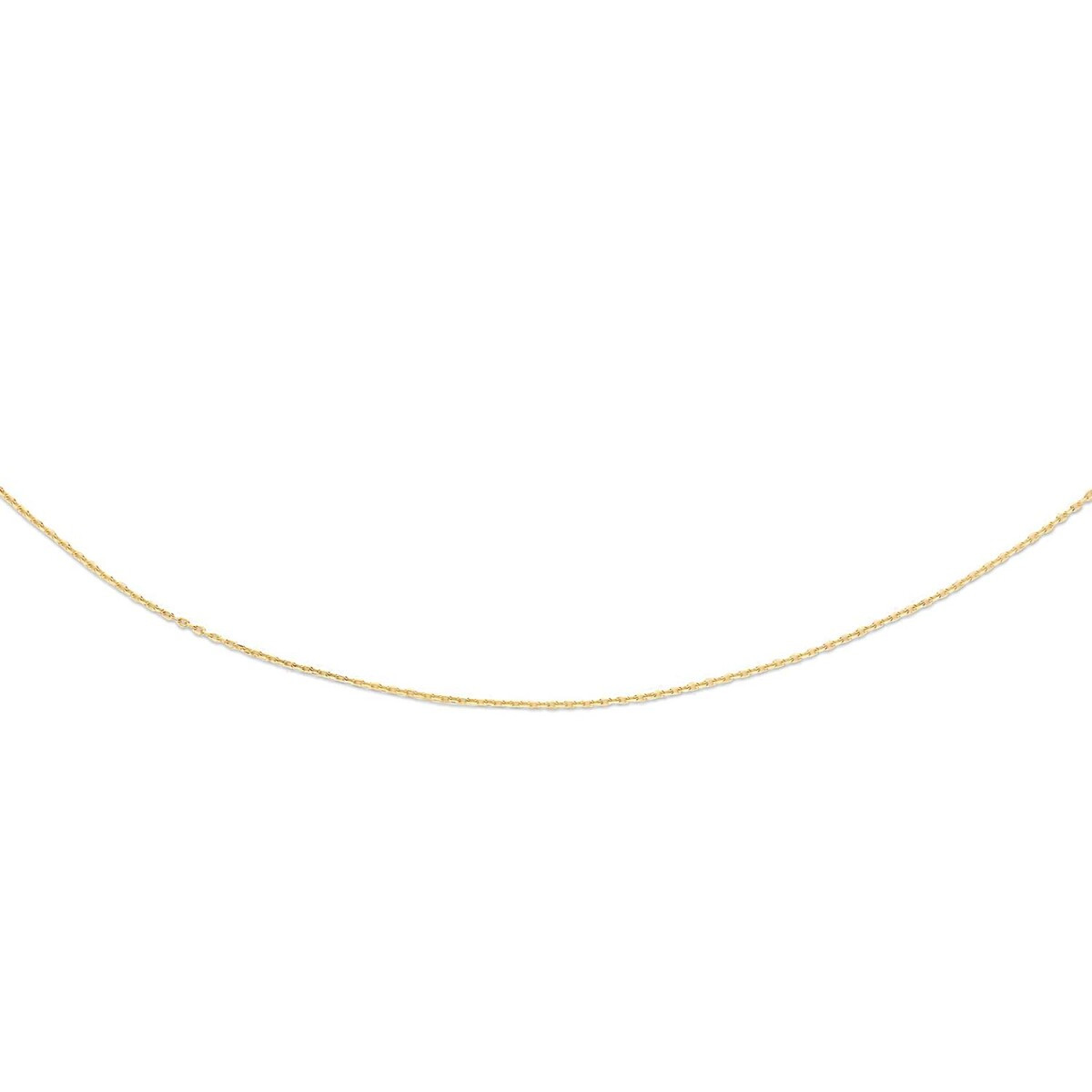 Jackie Gold JKN20.100 schakelketting 14-karaat goud 1 mm - Lengte 40-42.5-45 cm