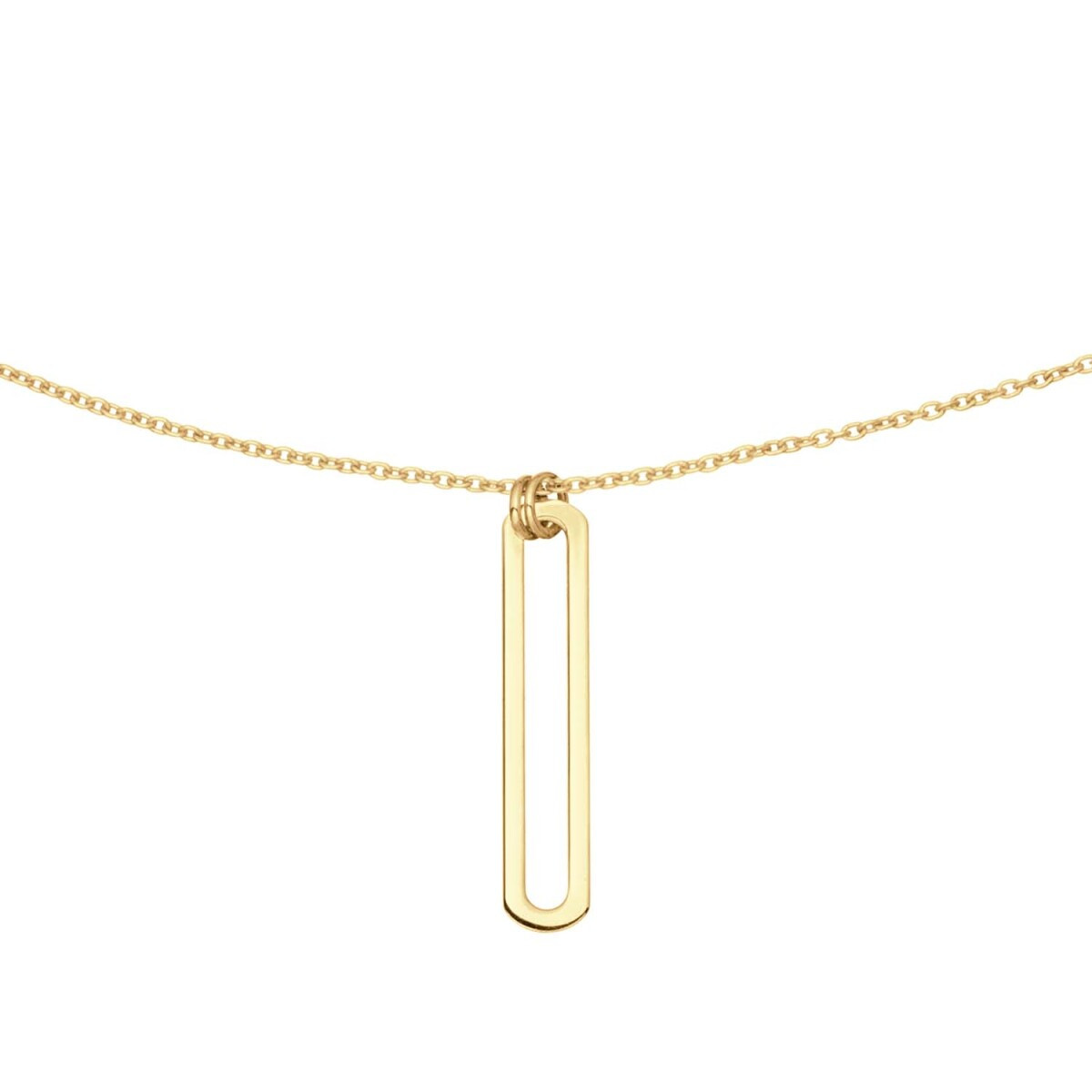 Jackie Gold JKN24.461 ketting van 14-karaat goud met open ovaal - Lengte 40-42.5-45 cm