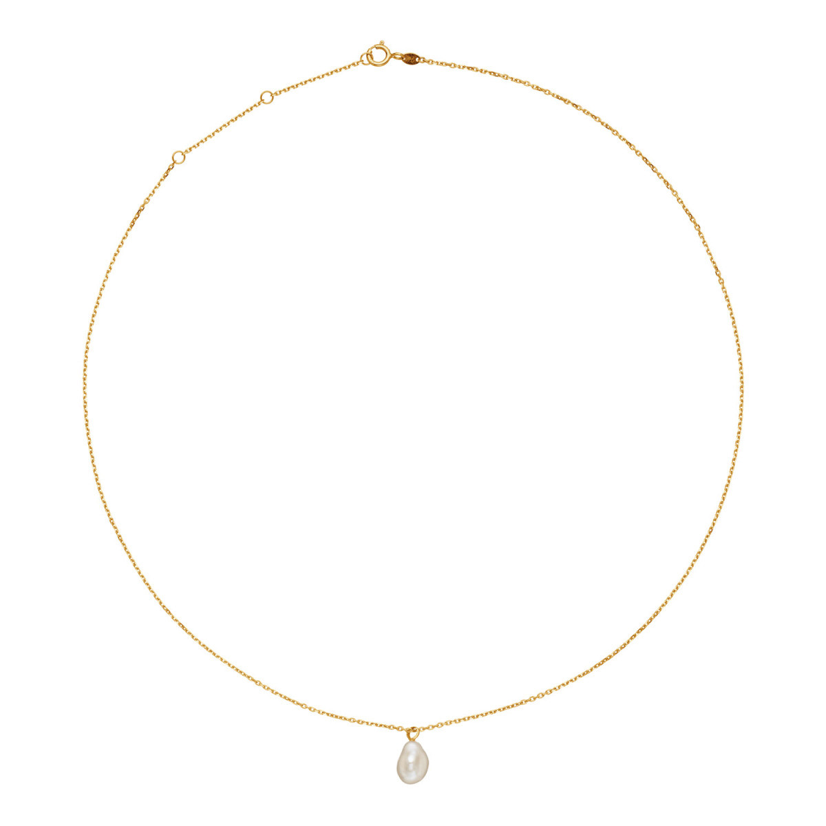 Jackie Gold JKN25.153 14-karaat gouden parel ketting - Lengte 38-40-42 cm