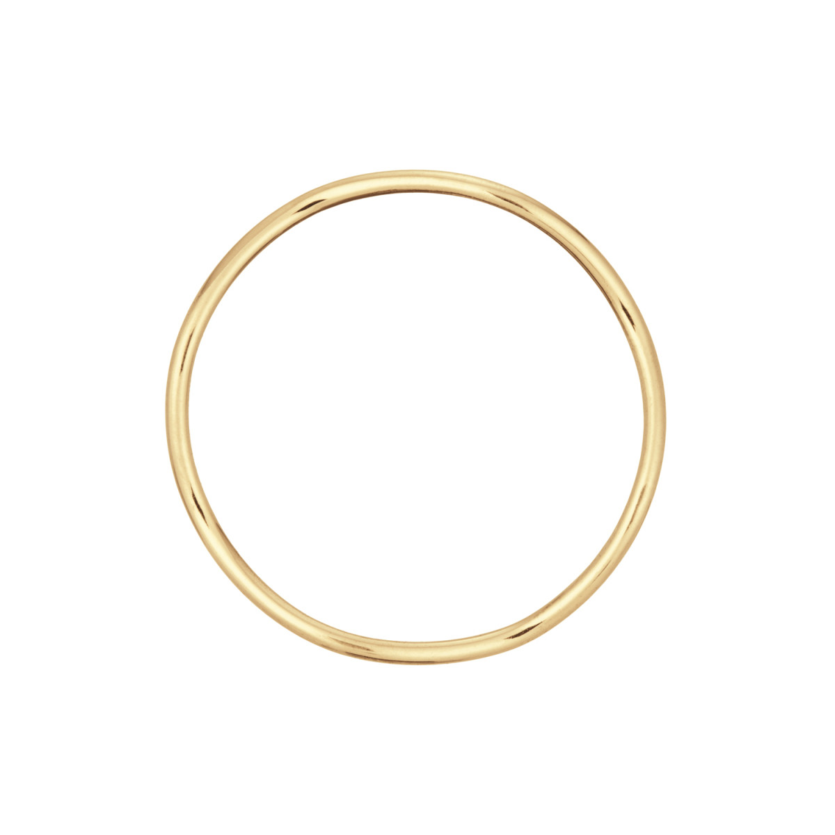 Jackie Gold JKR24.404 14-karaat gouden ring glanzend golvend 1 mm