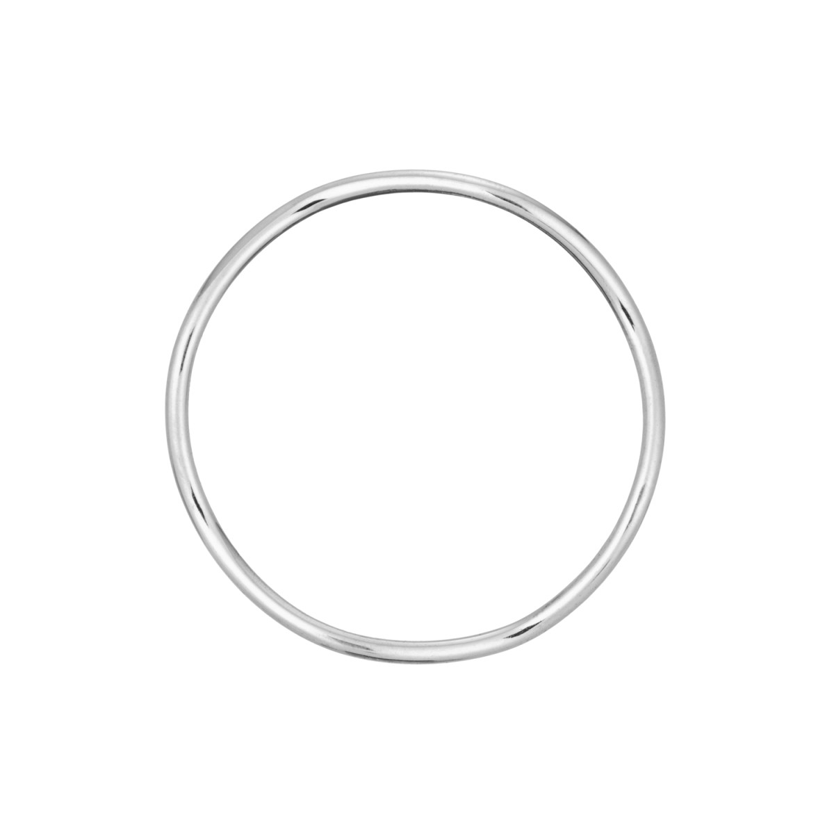 Jackie Gold JKR24.405 14-karaat witgouden ring abstract golvend 1 mm