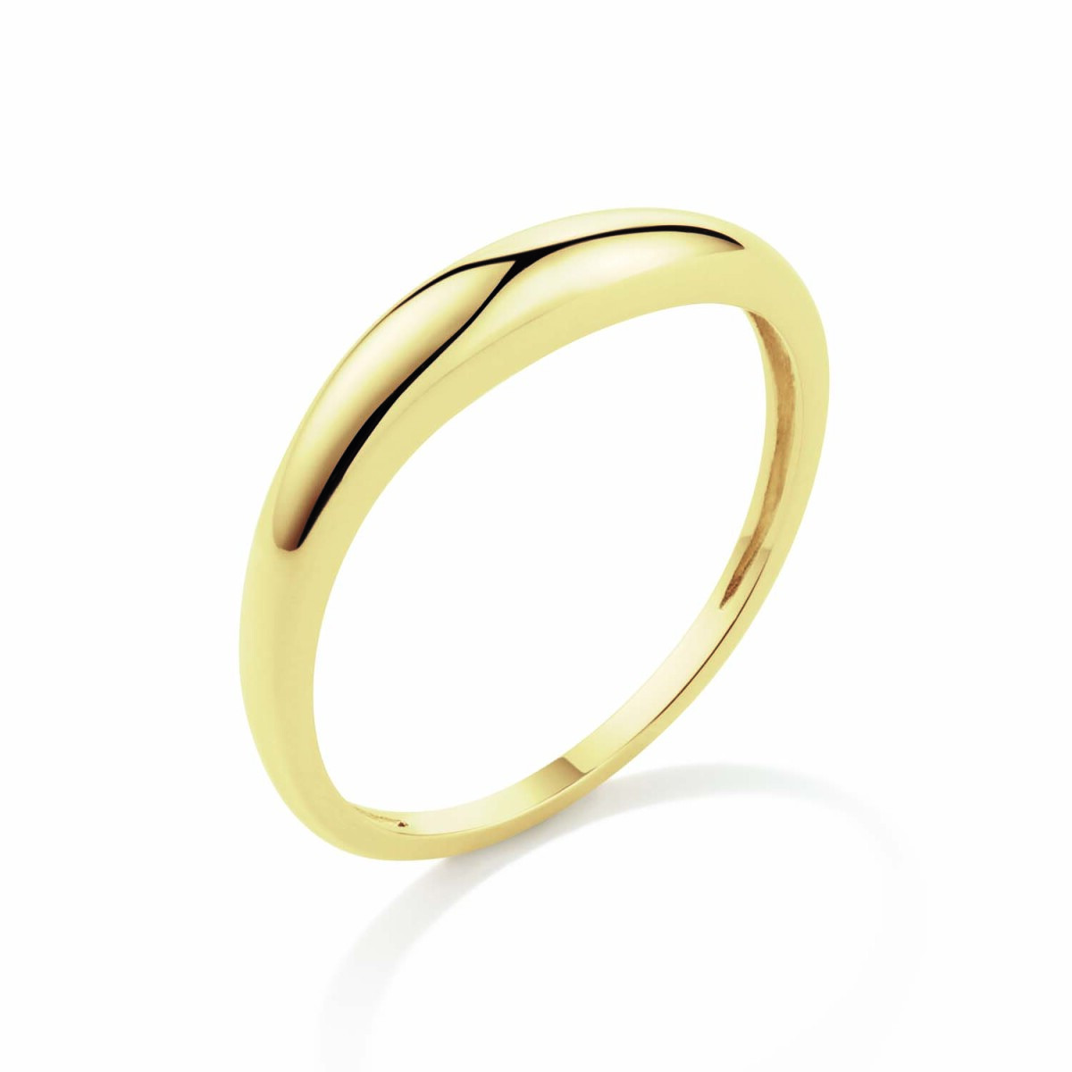 Jackie Gold JKR24.478 14-karaat gouden glanzende ring van 3 mm