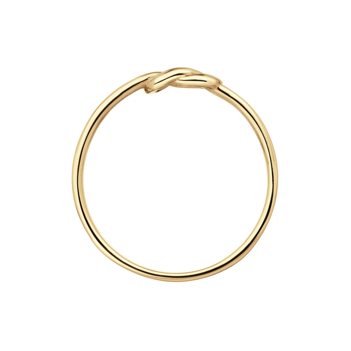 Jackie Gold JKR25.524 knoop ring van 14-karaat goud breedte 6 mm