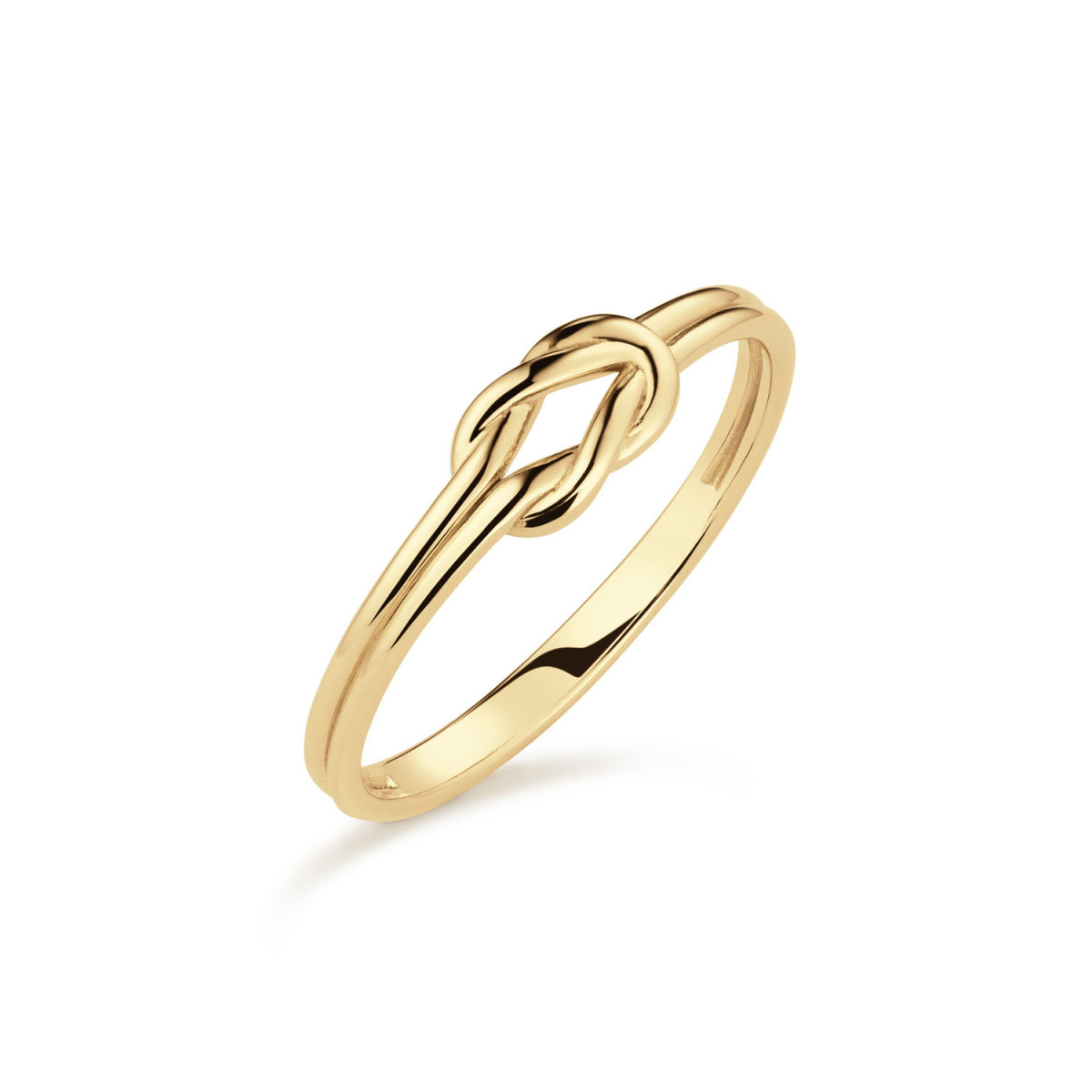 Jackie Gold JKR25.524 knoop ring van 14-karaat goud breedte 6 mm