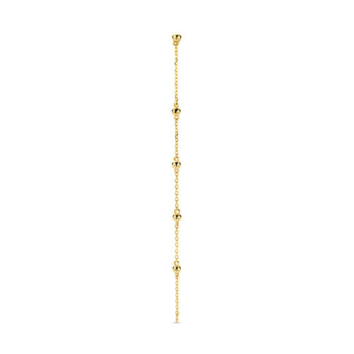 Jackie Gold JKS22.261 gouden schakeloorbel met 14-karaat gouden bolletjes - per stuk
