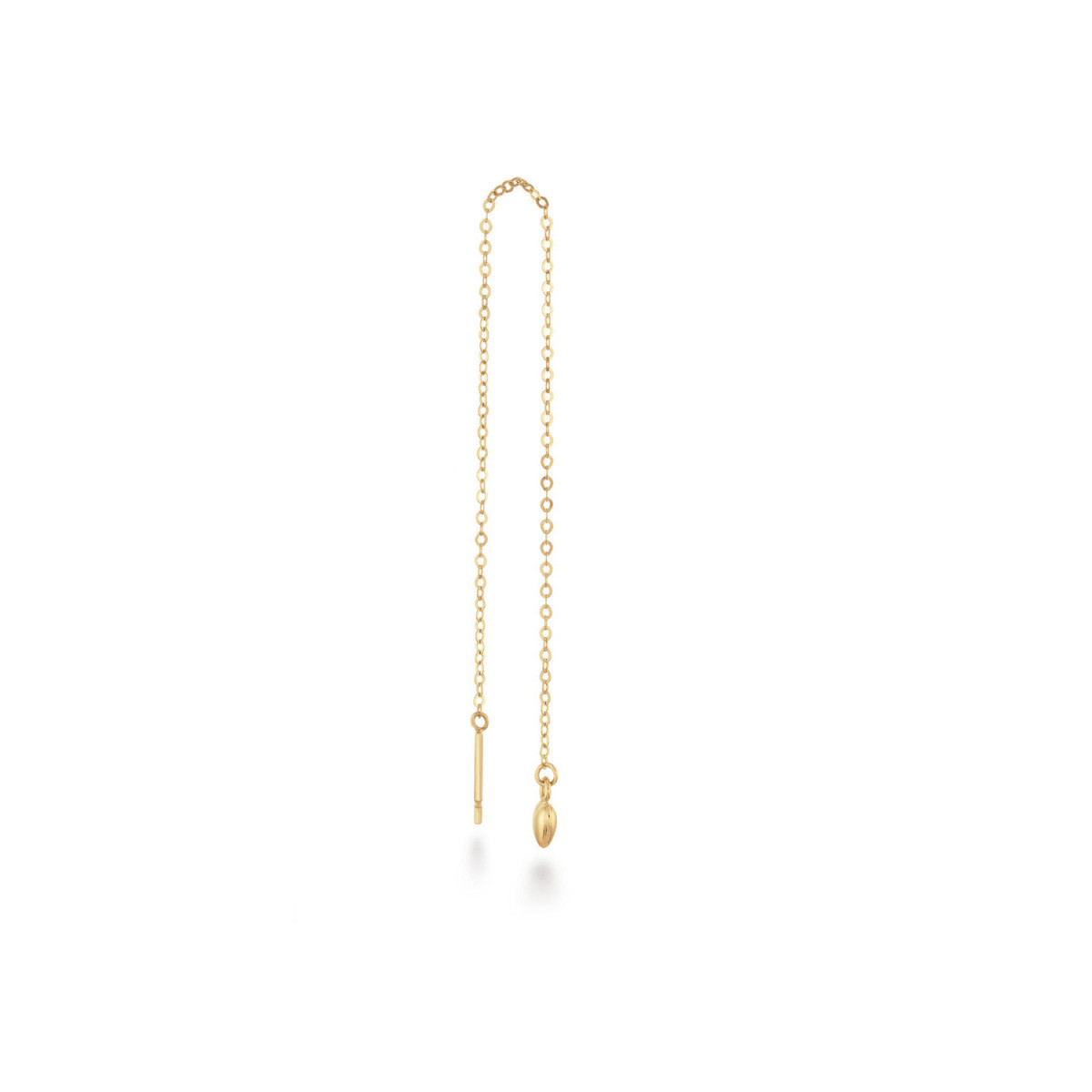 Jackie Gold JKS25.528 14-karaat gouden doortrekoorbel hartje 115 mm - per stuk