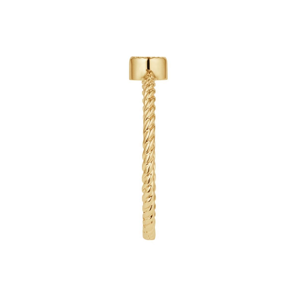 Jackie Gold Kirstenbosch JKR26.612 14-karaat gouden ring met blauwe briljant geslepen topaas