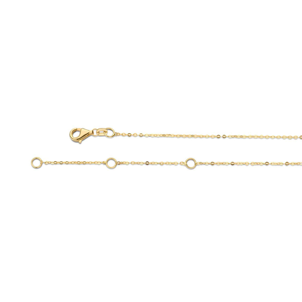 Jackie Gold Layer JKN20.000 Basisketting van 14-karaat goud met ankerschakels - Lengte 38-40-42 cm
