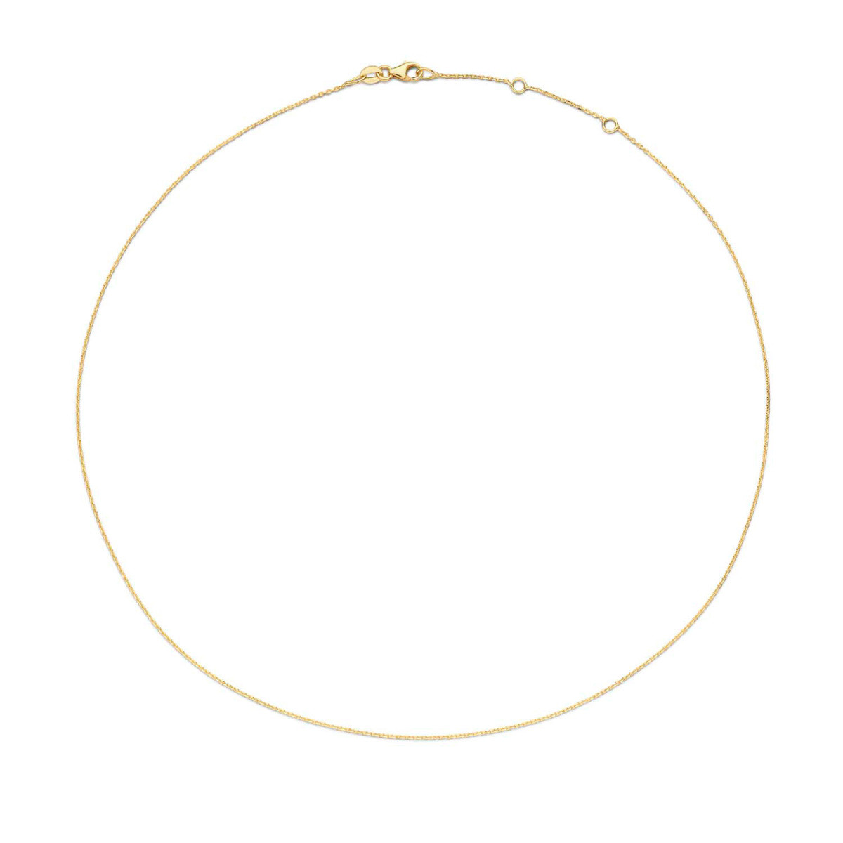 Jackie Gold Layer JKN20.000 Basisketting van 14-karaat goud met ankerschakels - Lengte 38-40-42 cm