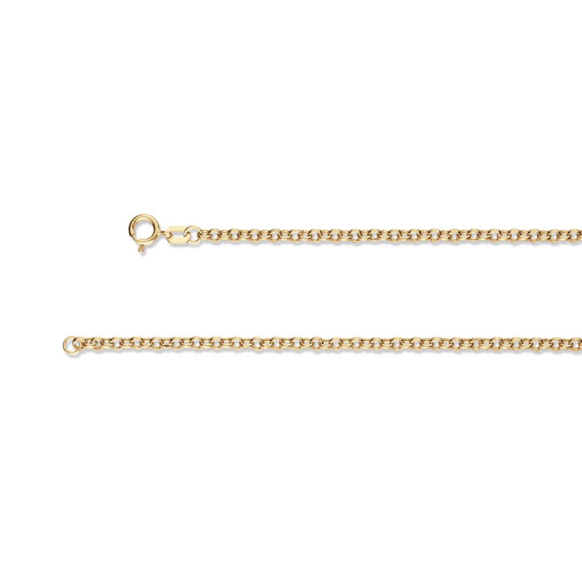 Jackie Gold Menton JKB25.504 Armband met jasseronschakel van 14-karaat geelgoud - Lengte max. 19 cm