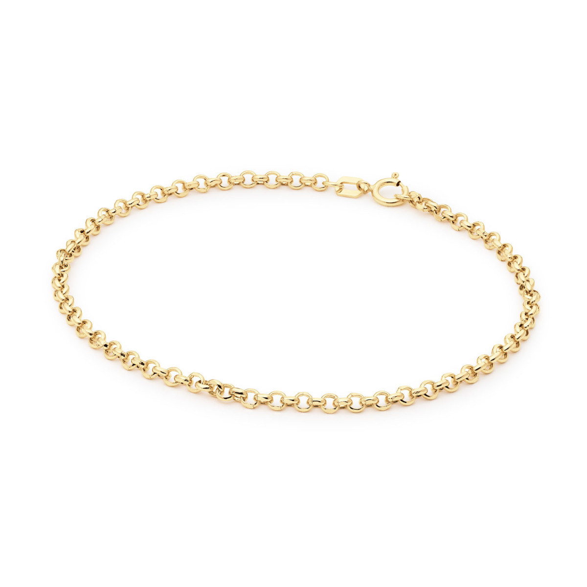 Jackie Gold Menton JKB25.504 Armband met jasseronschakel van 14-karaat geelgoud - Lengte max. 19 cm