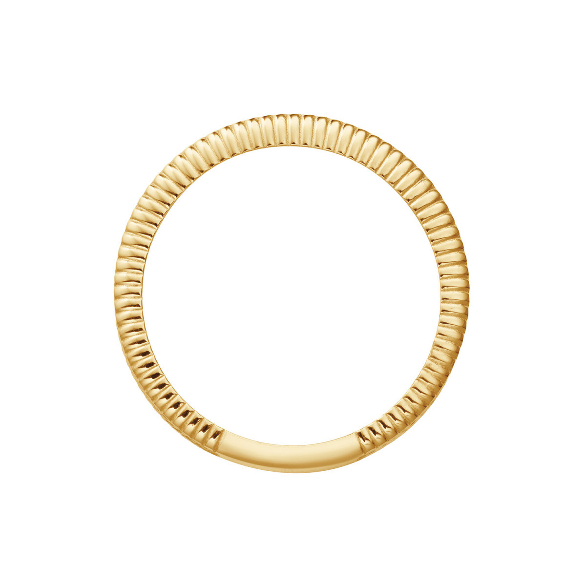 Jackie Gold Zebra JKR26.680 14k gouden ring met geribbelde rand 4 mm breed