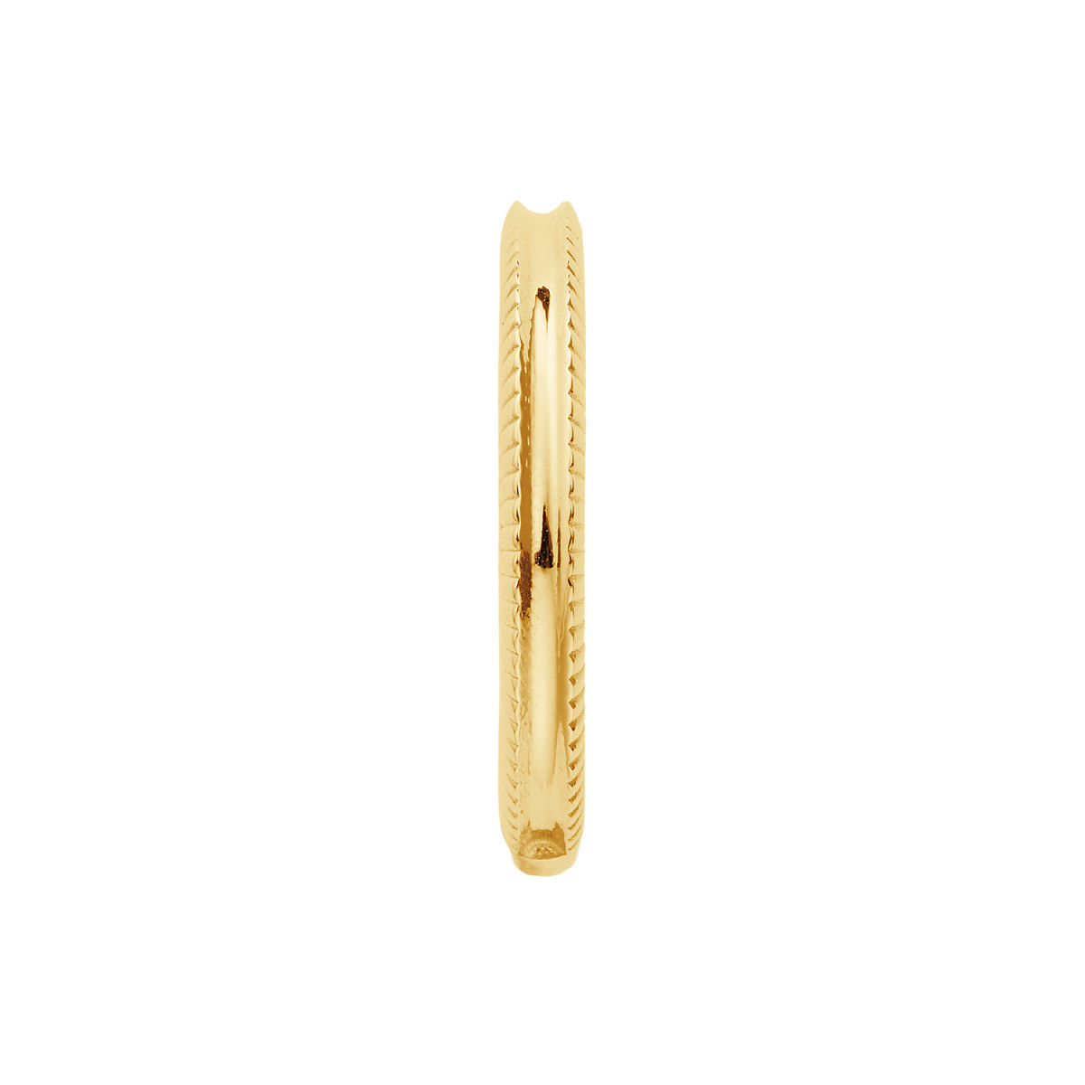 Jackie Gold Zebra JKR26.680 14k gouden ring met geribbelde rand 4 mm breed