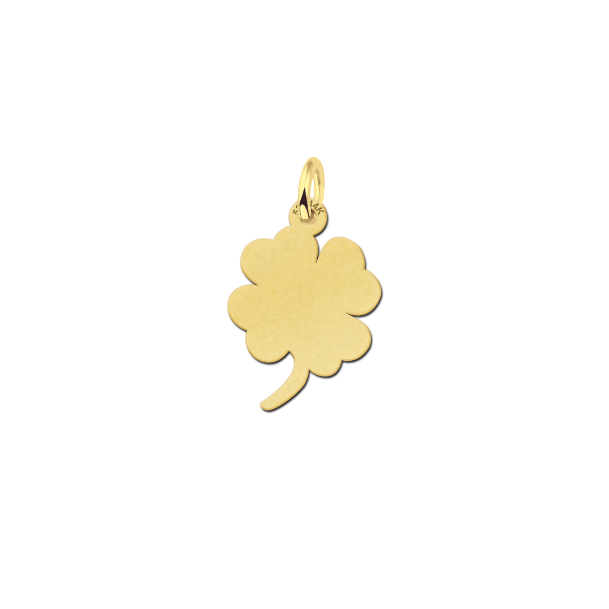 Gouden klaver vier hanger 