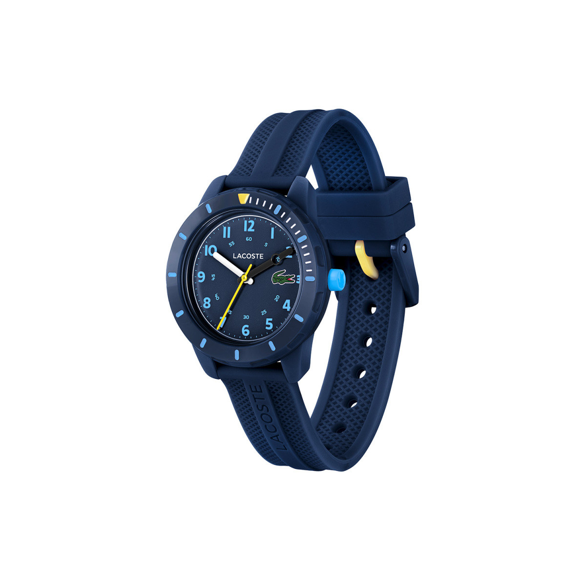 Lacoste Mini Tennis LC2030053 blauw kinderhorloge van staal en siliconen - Ø 34 mm