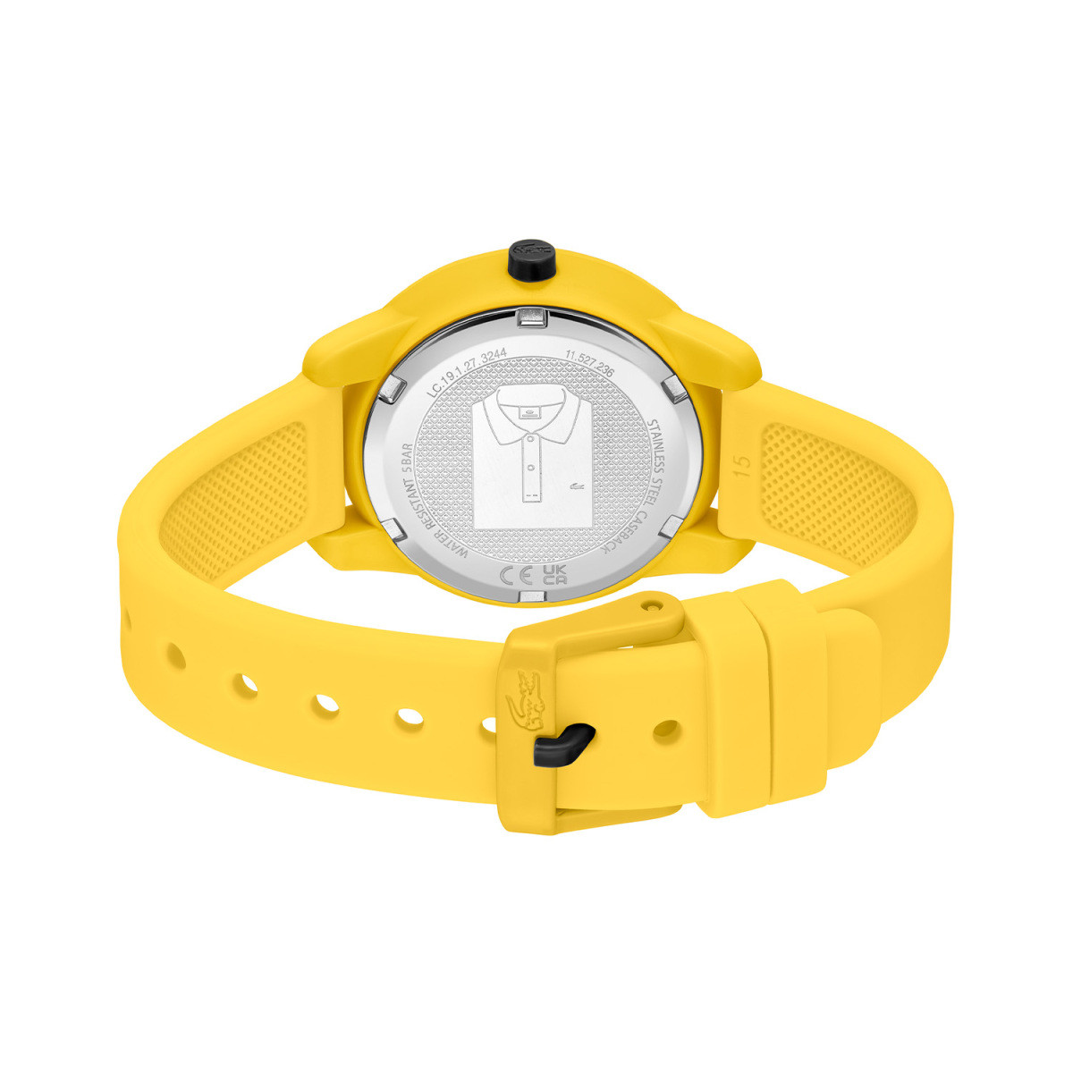 Lacoste Mini Tennis LC2030060 geel kinderhorloge met vrolijke groene tennisbal - Ø 32 mm