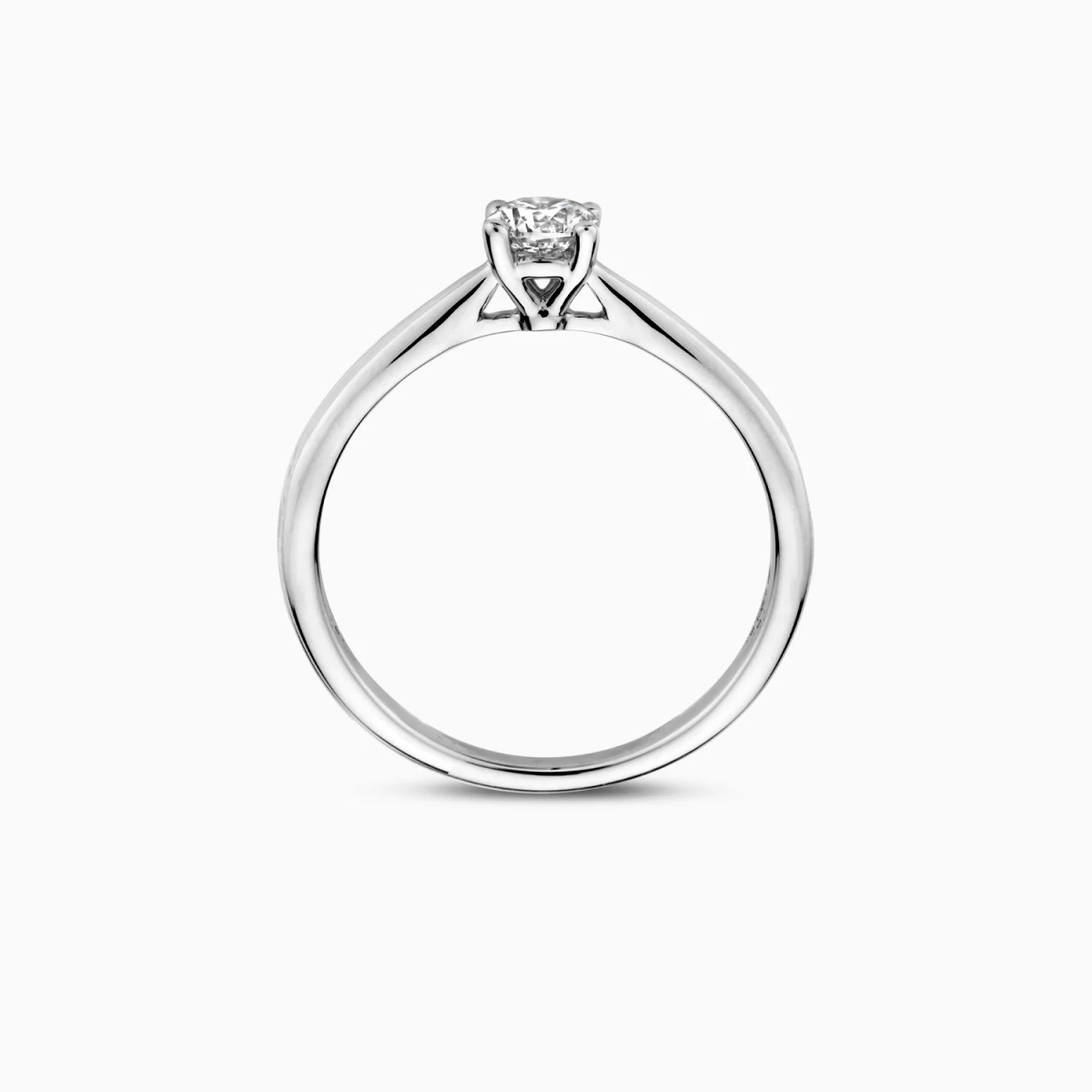 Blush Lab Diamonds LG1002W 14k witgouden ring met lab grown diamant 0.35 crt 4.5 mm breed