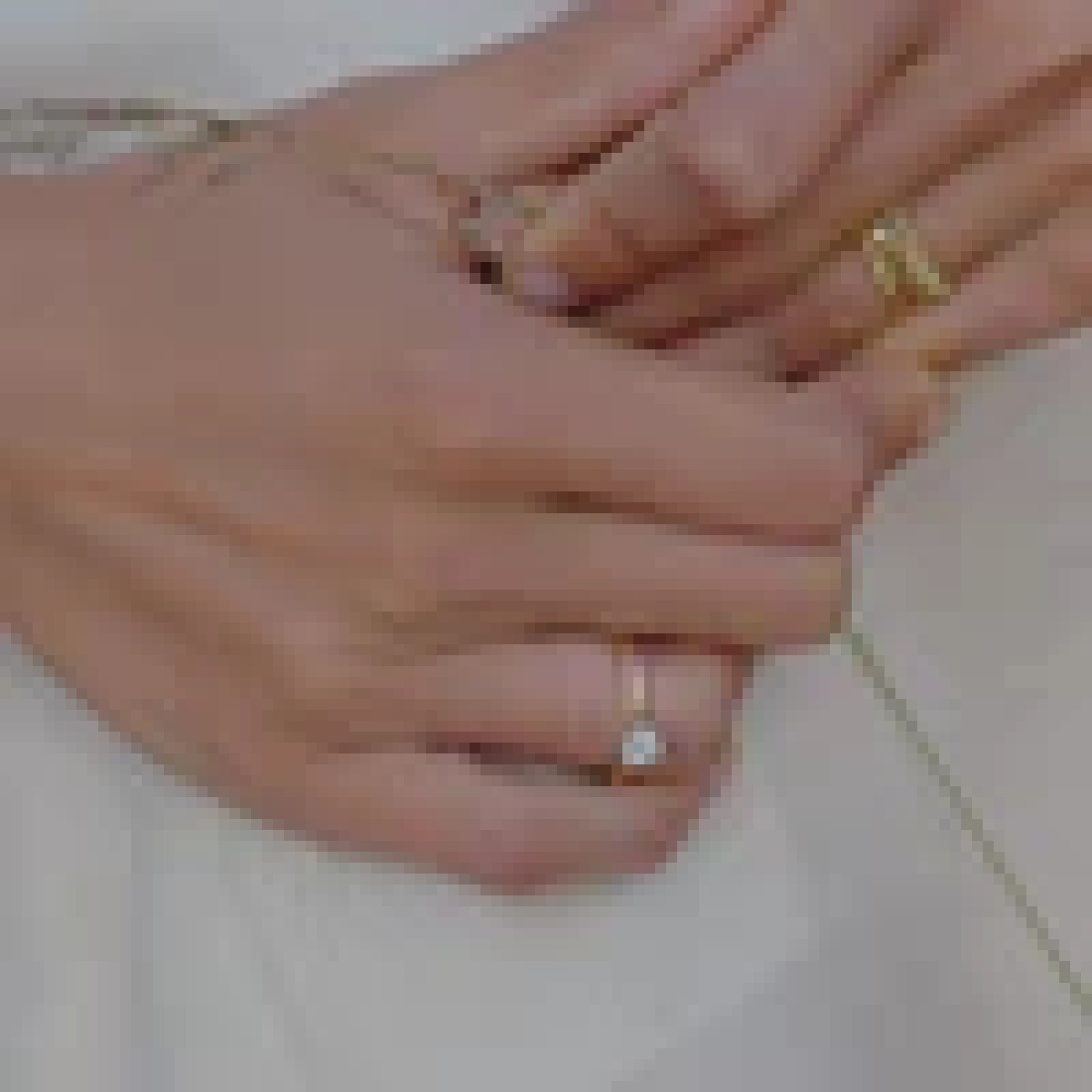 Blush Lab Diamonds LG1004Y gouden solitair ring met 0.75 crt lab grown diamant 6 mm breed