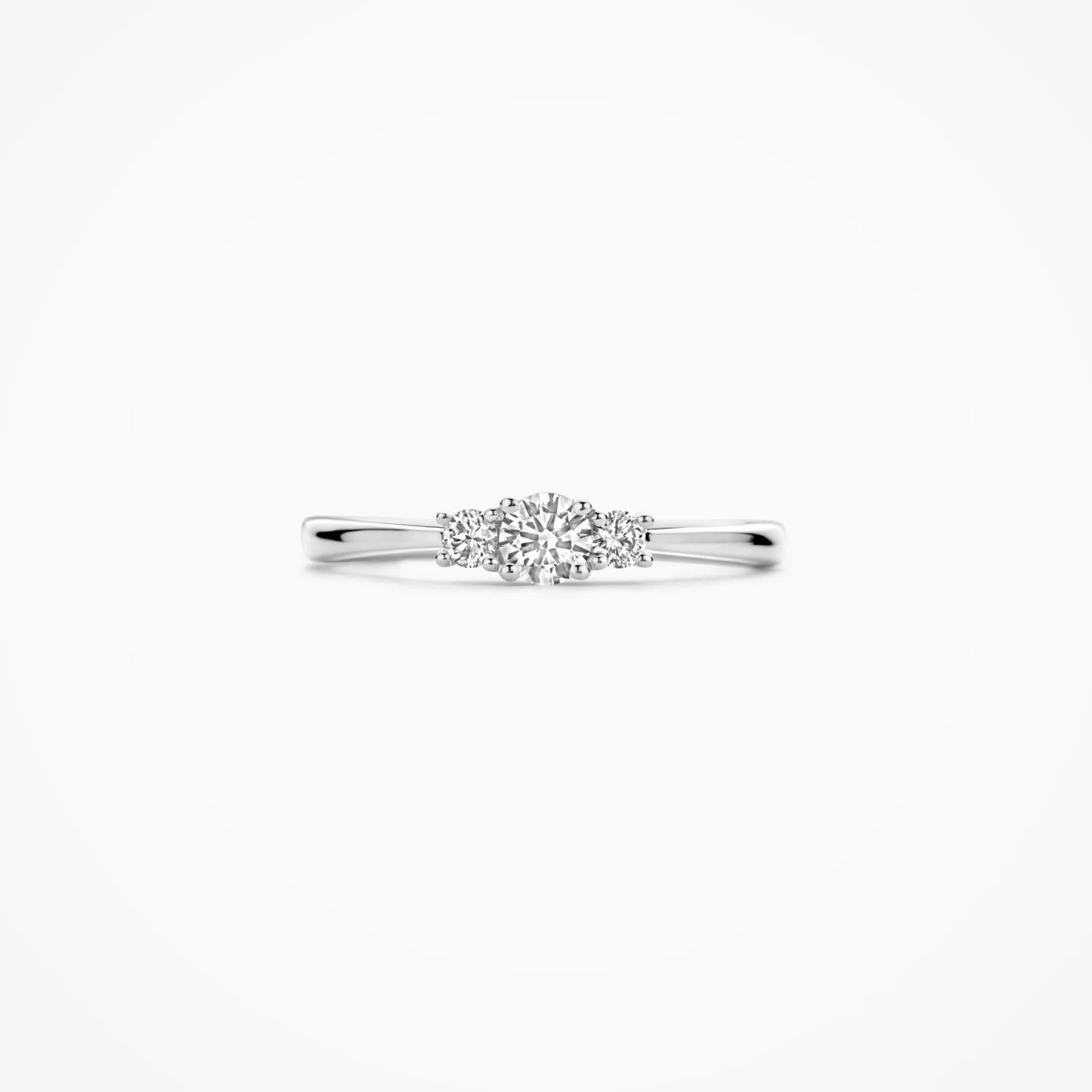 Blush Lab Diamonds LG1008W witgouden trilogy ring lab diamanten 0.40 crt  4.2 mm breed