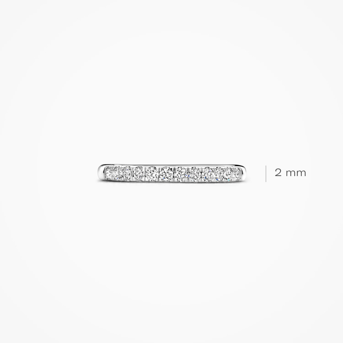 Blush Lab Diamonds LG1013W witgouden alliance ring met 0.31 crt lab grown diamanten 2 mm breed