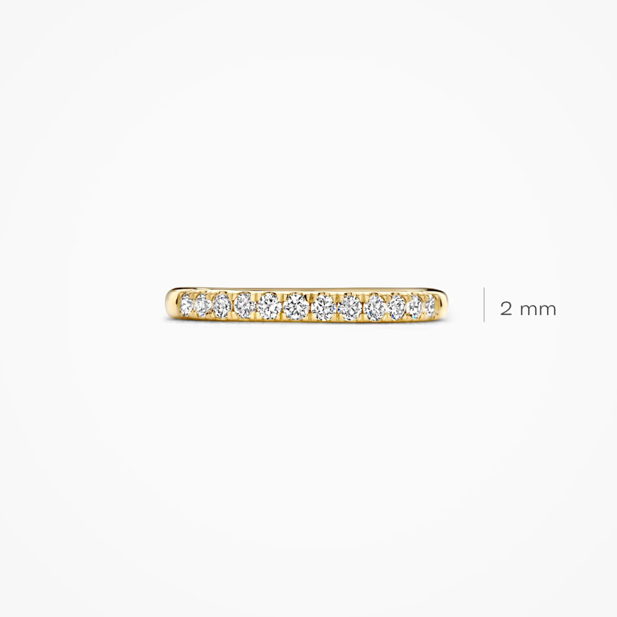 Blush Lab Diamonds LG1013Y gouden alliance ring met 0.31 crt lab grown diamanten 2 mm breed