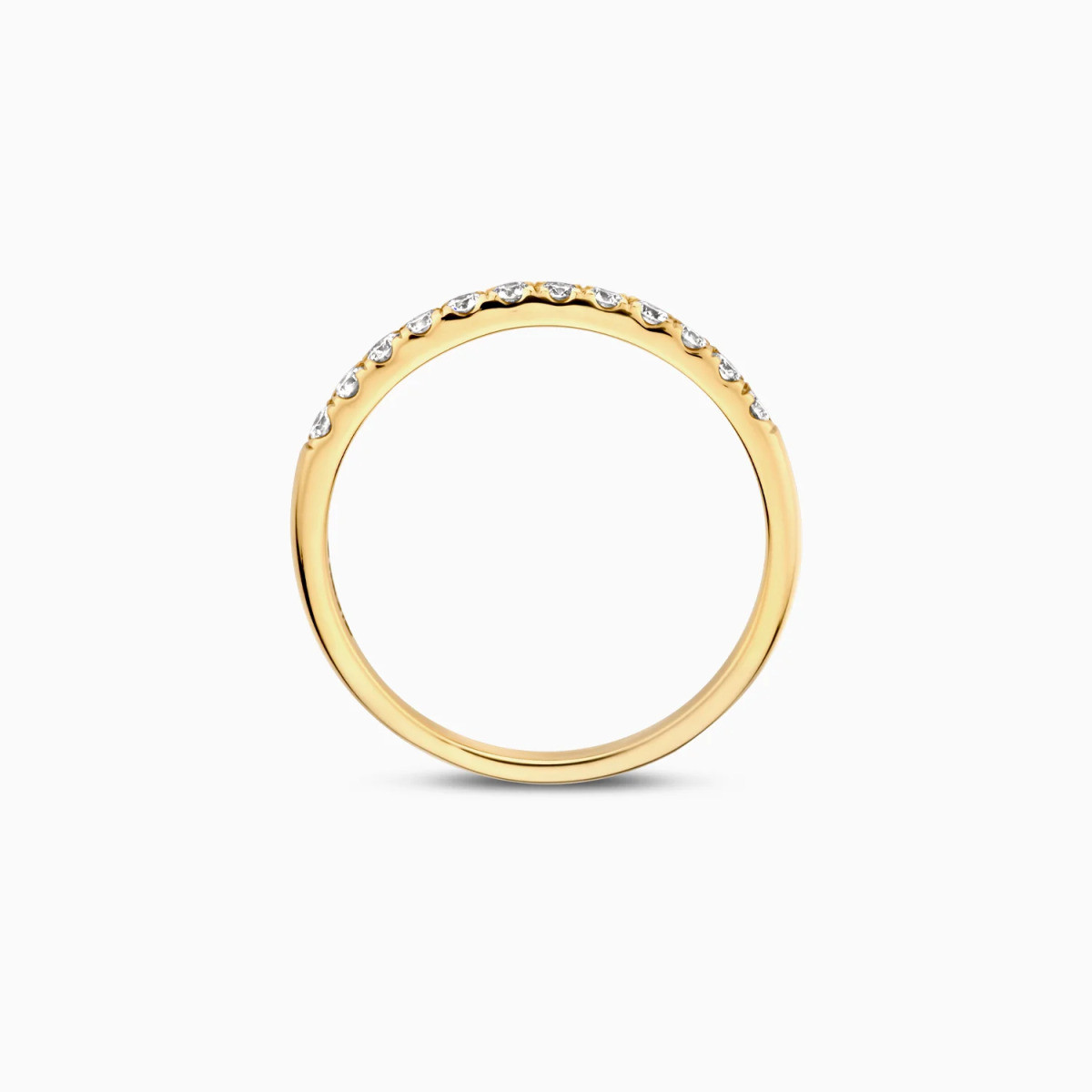 Blush Lab Diamonds LG1013Y gouden alliance ring met 0.31 crt lab grown diamanten 2 mm breed