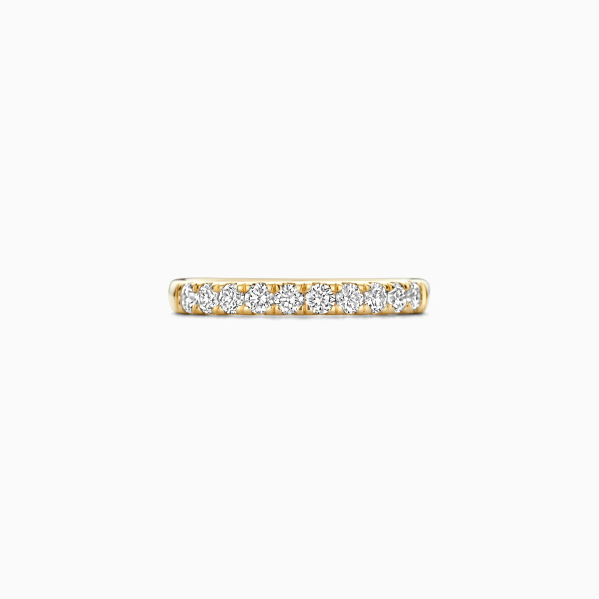 Blush Lab Diamonds LG1014Y gouden alliance ring met 0.48 crt lab grown diamanten 2.5 mm breed