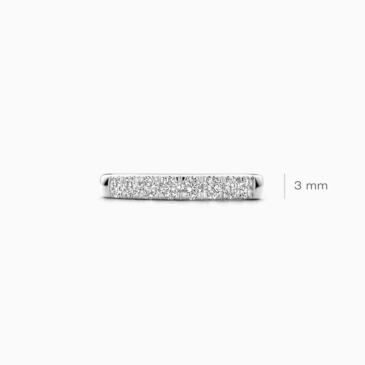 Blush Lab Diamonds LG1015W witgouden alliance ring met 0.56 crt lab grown diamanten 3 mm breed