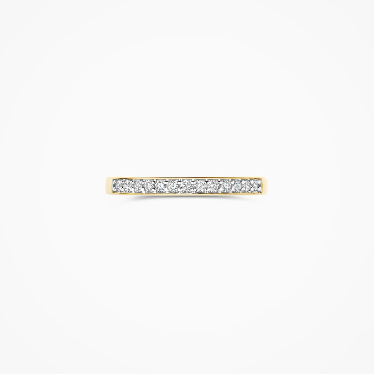 Blush Lab Diamonds LG1033Y gouden alliance ring met 0.22 crt lab grown diamanten 2.2 mm breed
