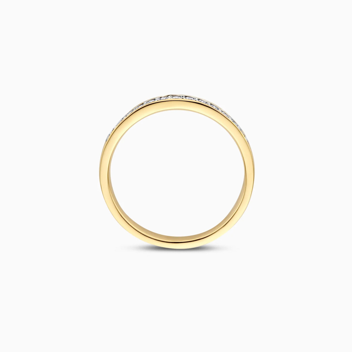 Blush Lab Diamonds LG1033Y gouden alliance ring met 0.22 crt lab grown diamanten 2.2 mm breed