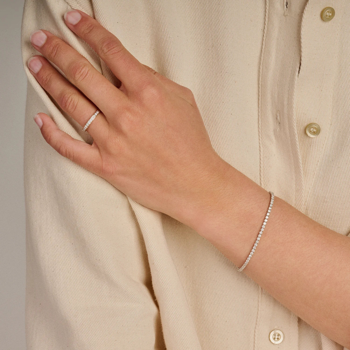 Blush Lab Diamonds LG1034Y gouden alliance ring met 0.28 crt lab grown diamanten 2.5 mm breed
