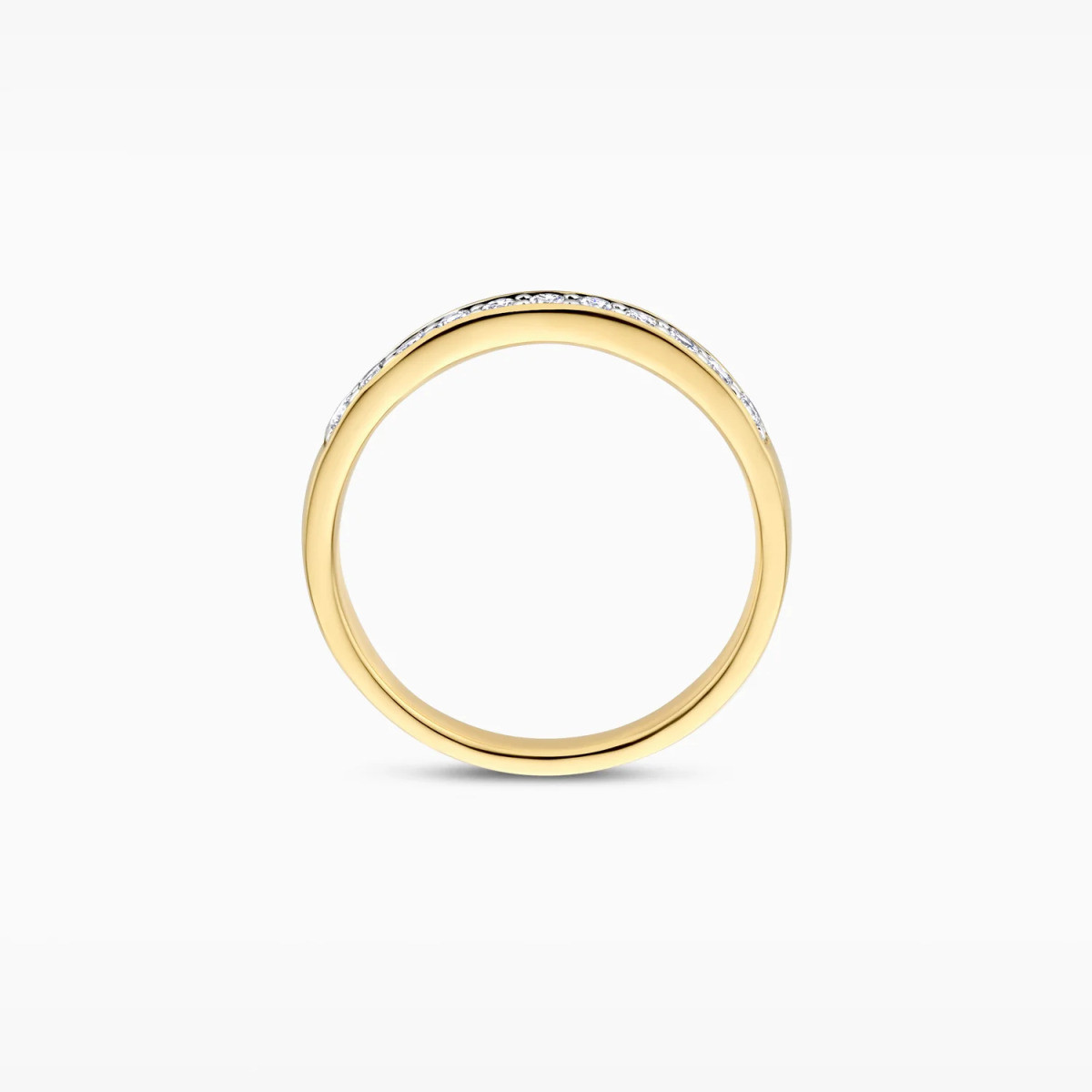 Blush Lab Diamonds LG1034Y gouden alliance ring met 0.28 crt lab grown diamanten 2.5 mm breed