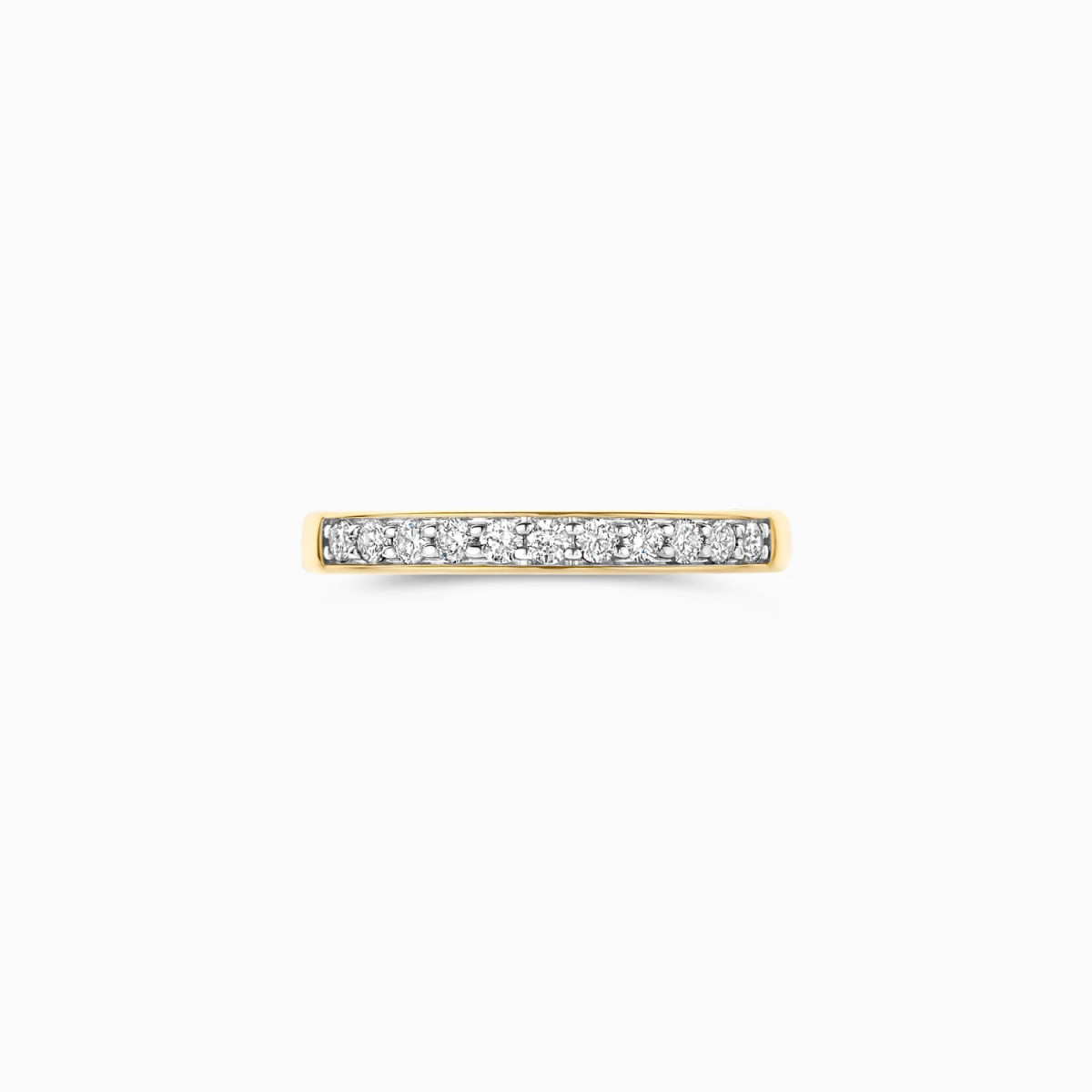 Blush Lab Diamonds LG1034Y gouden alliance ring met 0.28 crt lab grown diamanten 2.5 mm breed
