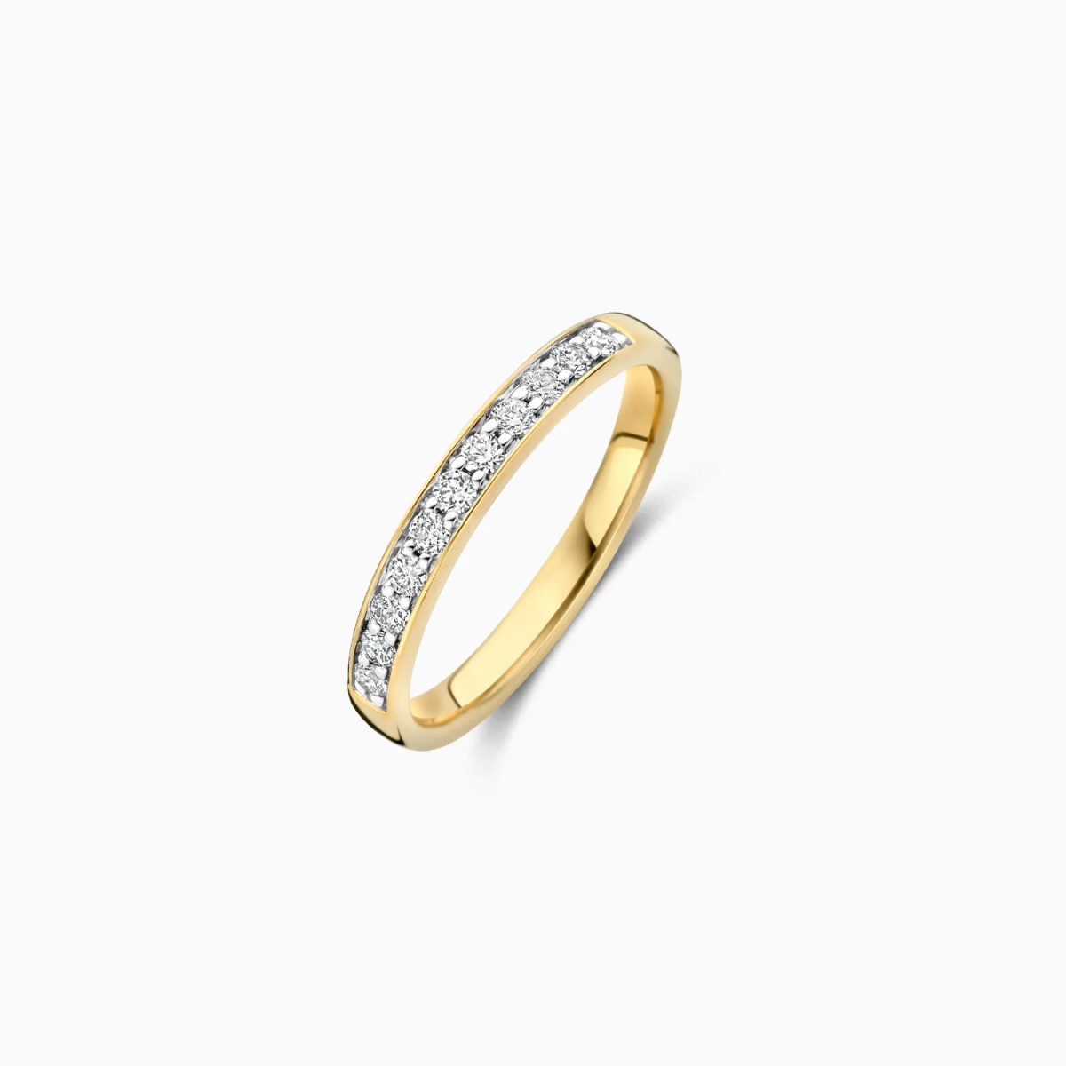 Blush Lab Diamonds LG1034Y gouden alliance ring met 0.28 crt lab grown diamanten 2.5 mm breed
