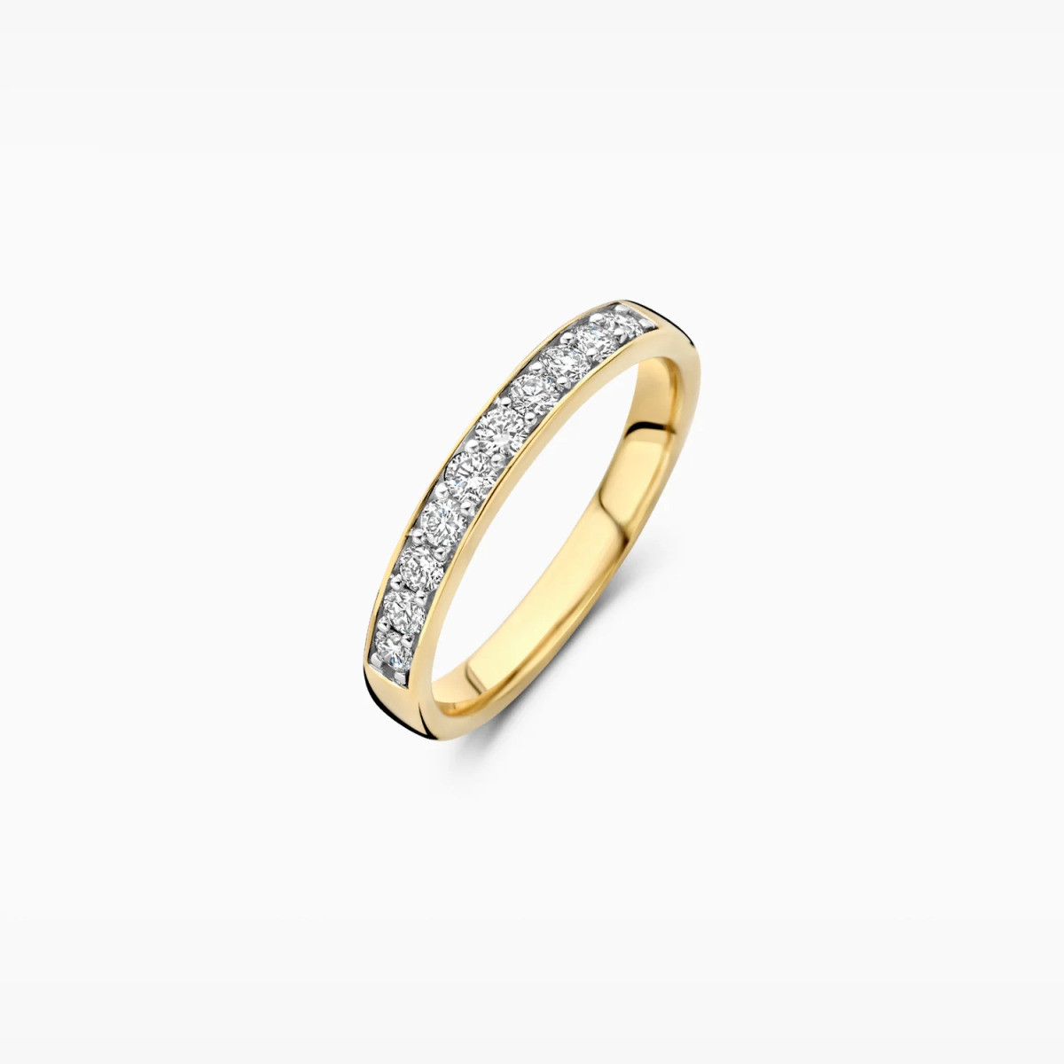 Blush Lab Diamonds LG1035Y gouden alliance ring met 0.40 crt lab grown diamanten 3 mm breed