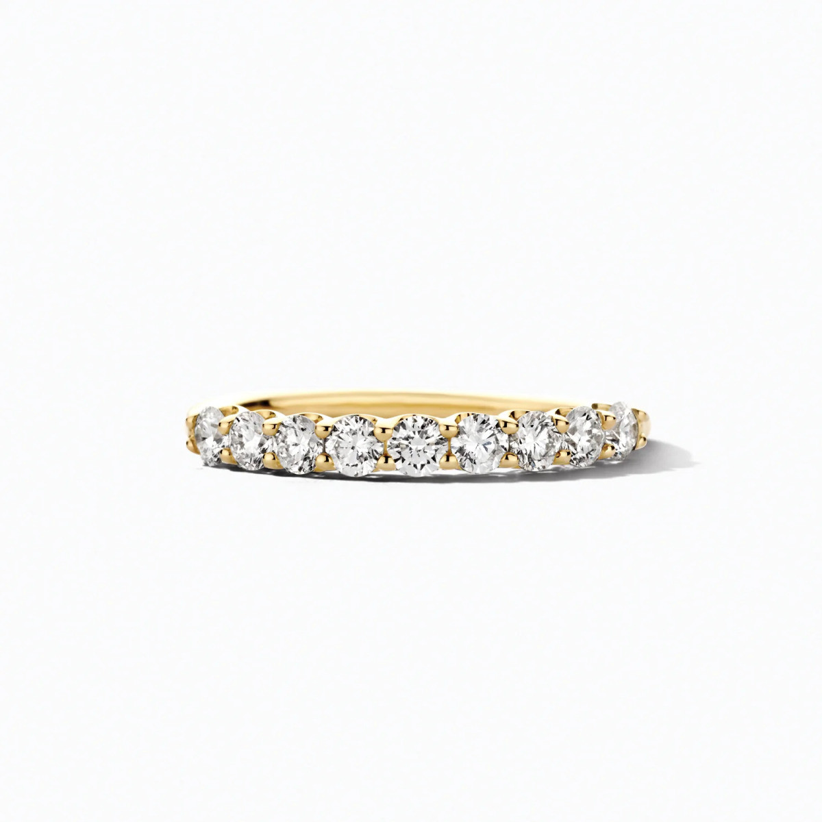 Blush Lab Diamonds LG1043Y gouden alliance ring met lab diamanten 0.72 crt 2.8 mm breed