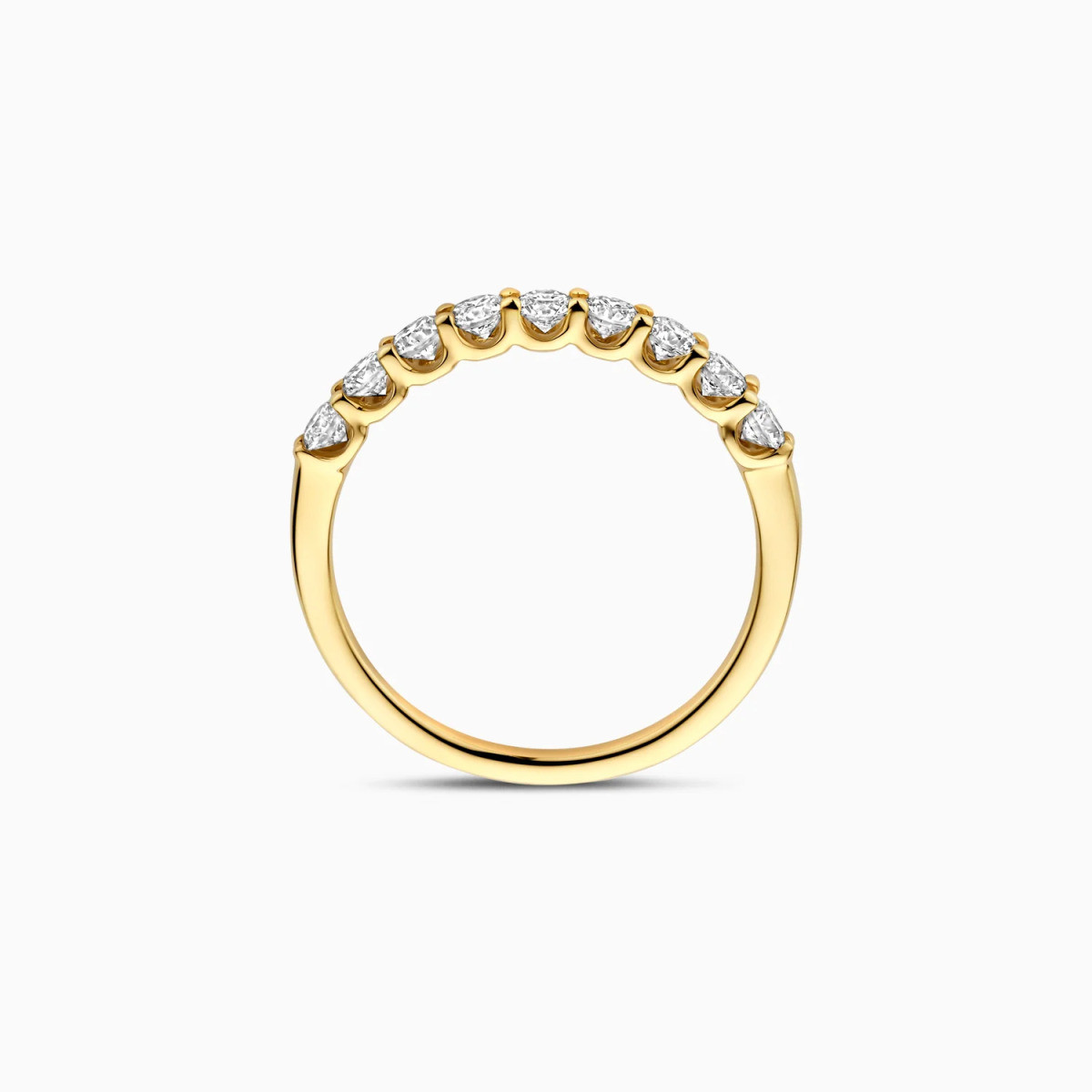 Blush Lab Diamonds LG1043Y gouden alliance ring met lab diamanten 0.72 crt 2.8 mm breed
