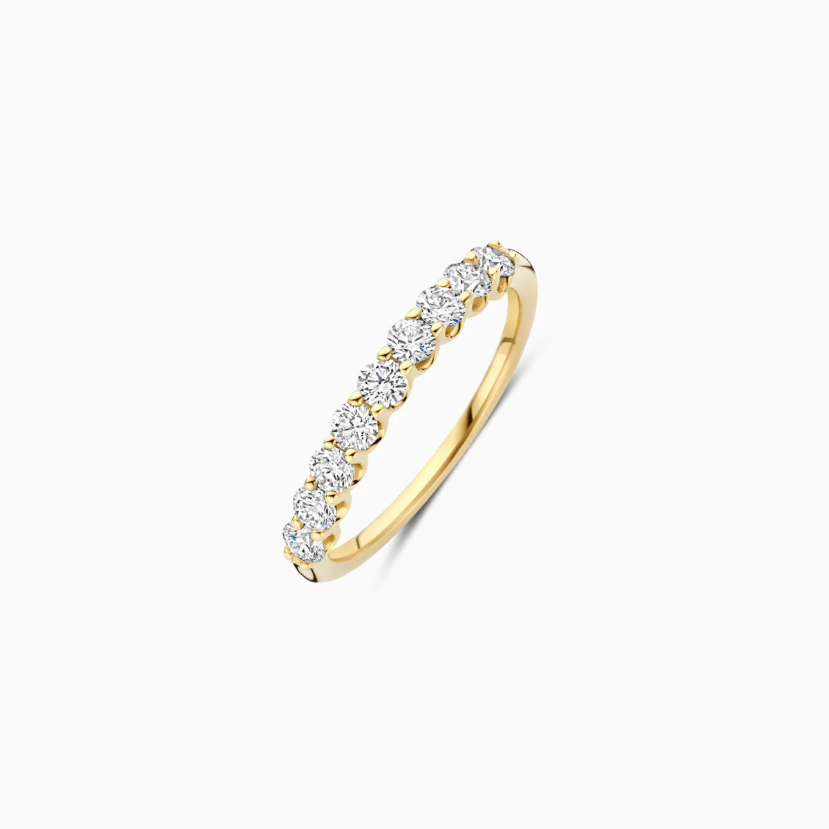 Blush Lab Diamonds LG1043Y gouden alliance ring met lab diamanten 0.72 crt 2.8 mm breed