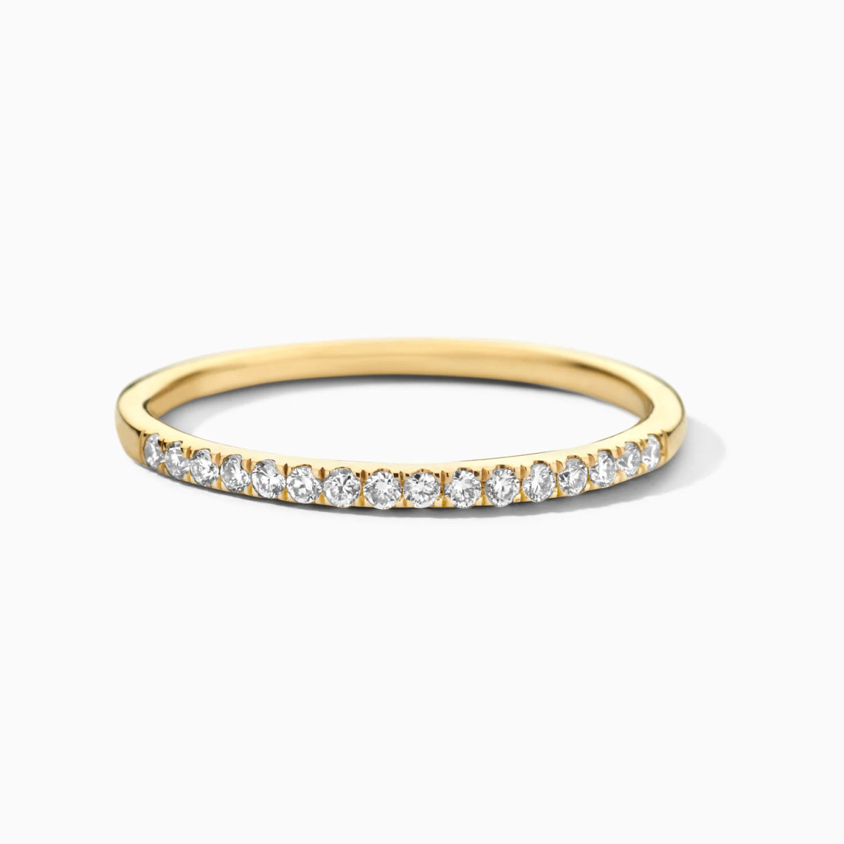Blush Lab Diamonds LG1046Y gouden alliance ring met 0.16 crt lab grown diamanten 1.4 mm breed