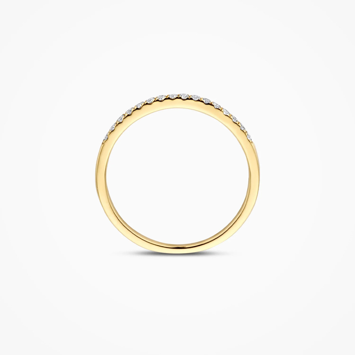 Blush Lab Diamonds LG1046Y gouden alliance ring met 0.16 crt lab grown diamanten 1.4 mm breed