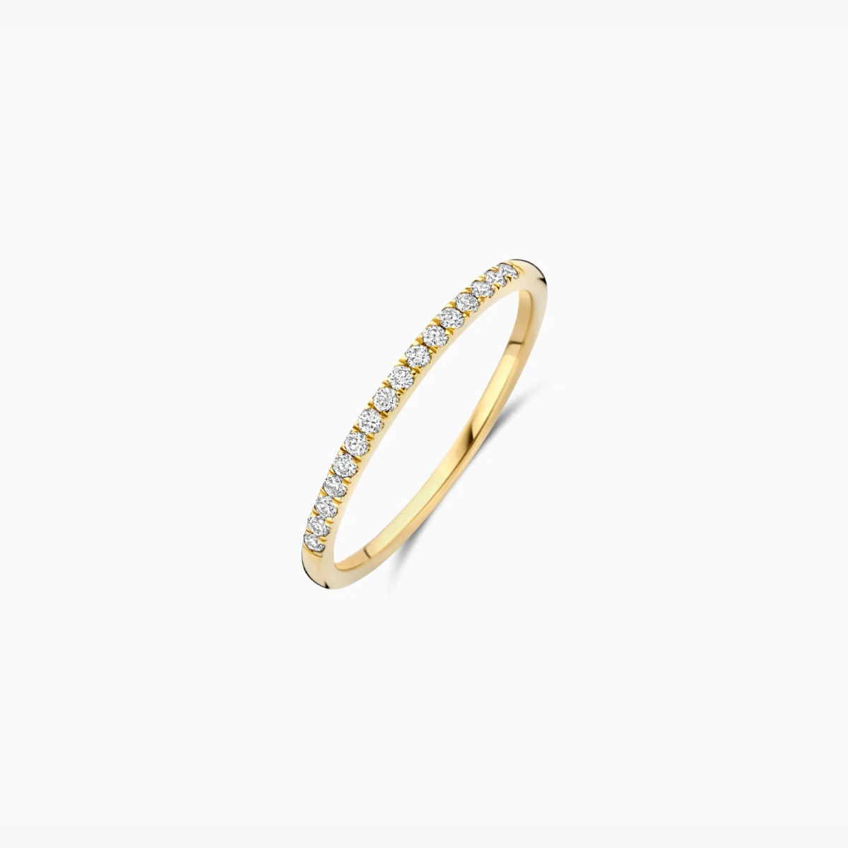Blush Lab Diamonds LG1046Y gouden alliance ring met 0.16 crt lab grown diamanten 1.4 mm breed