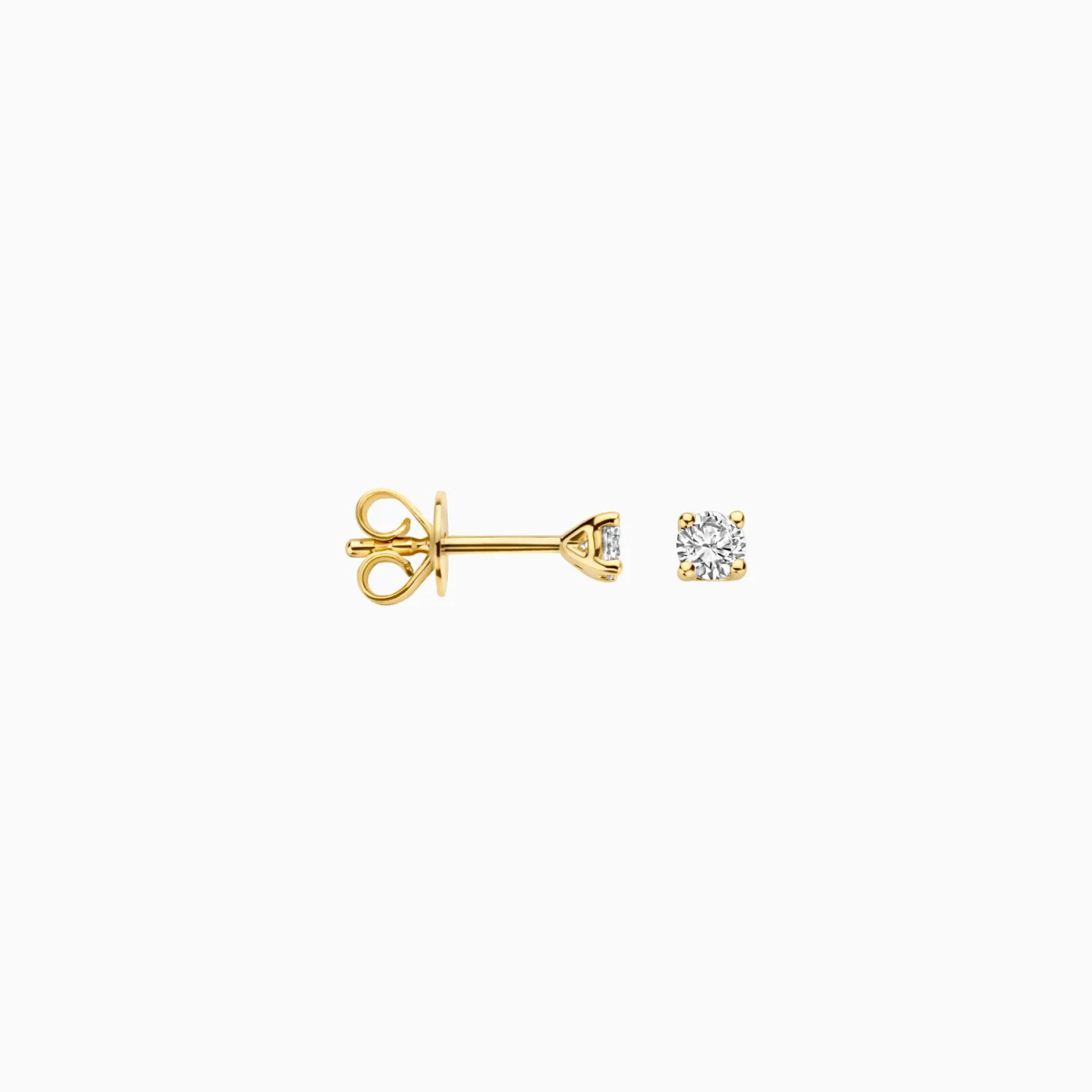 Blush Lab Diamonds LG7000Y gouden oorknopjes briljant geslepen 2x 0.10 crt - Diameter 2.9 mm