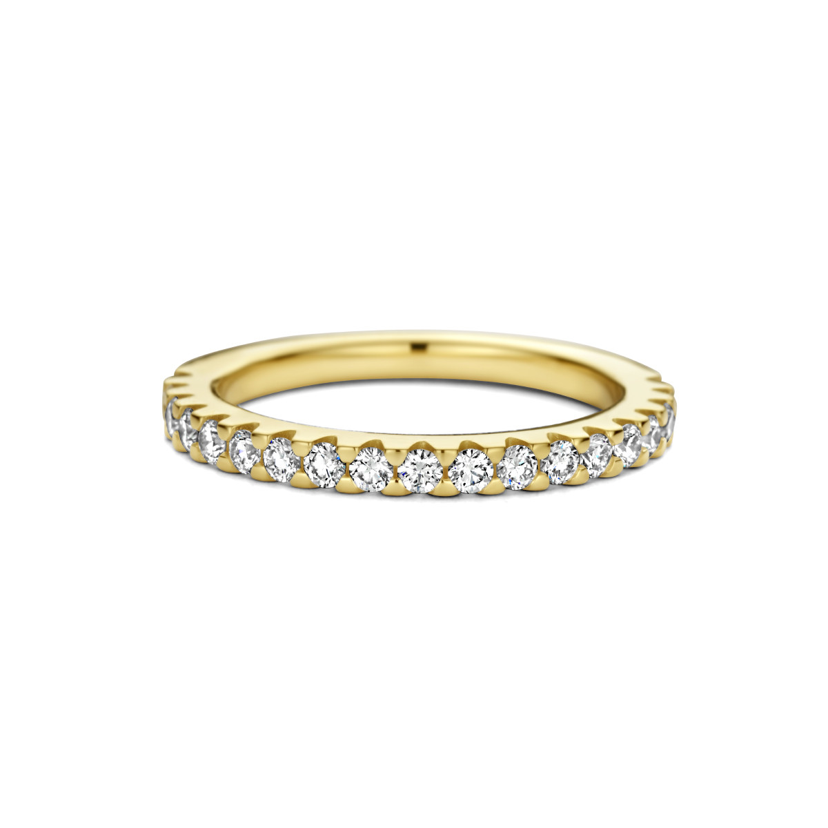 14-karaat aanschuifring met diamanten 0.50 crt