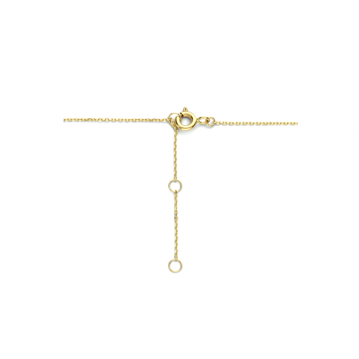 14-karaat anker ketting met zoetwaterparels - Lengte 40 - 42 - 44 cm