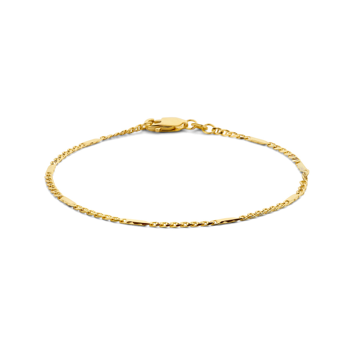 14-karaat gouden armband valkenoog 1.9 mm - Lengte 19 cm