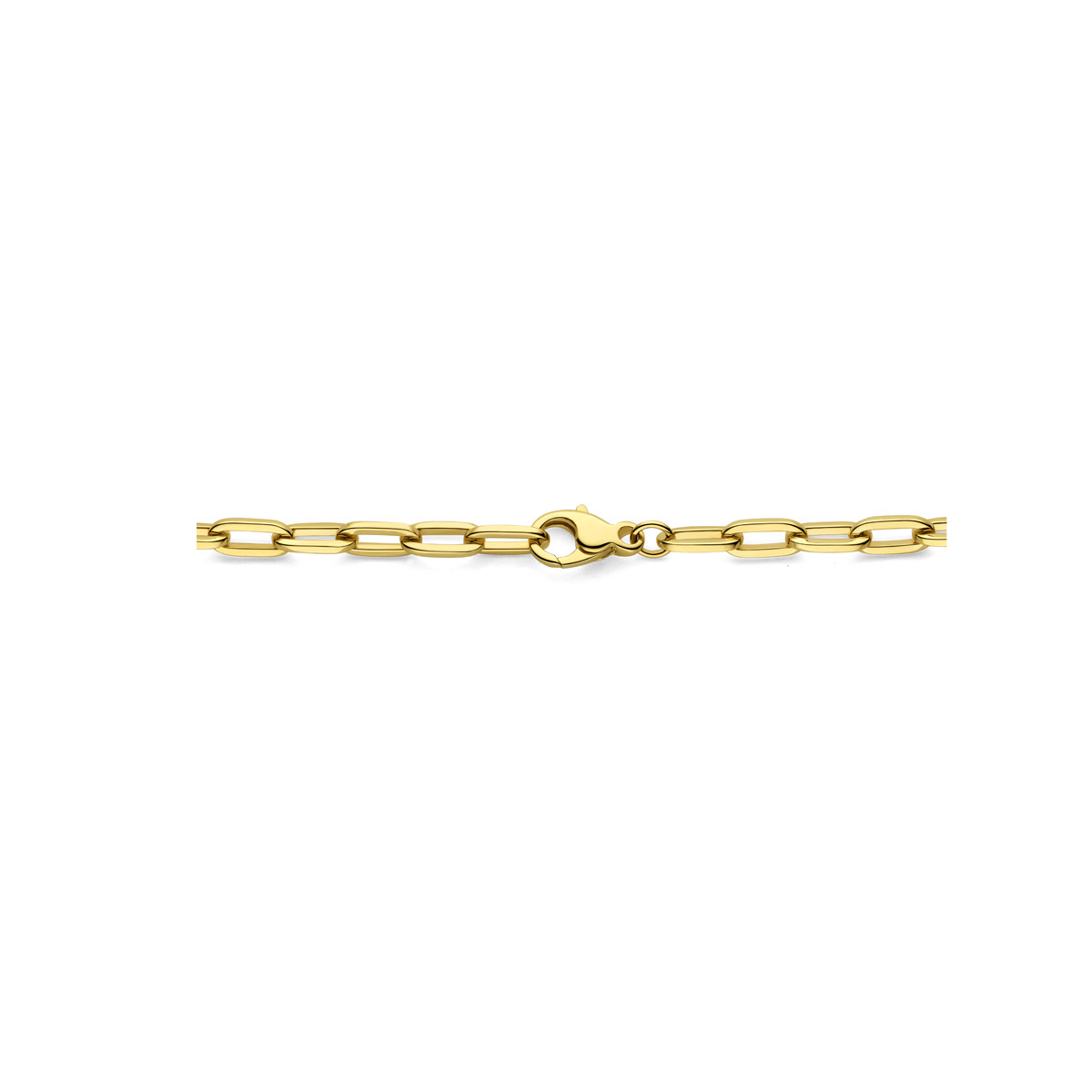 14-karaat gouden collier met anker schakels glanzend 4.7 mm breed - Lengte 45 cm
